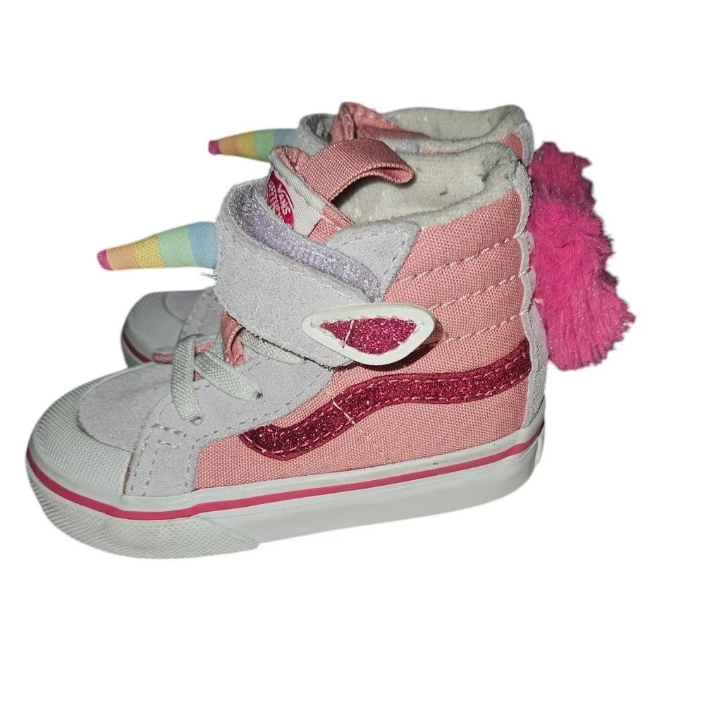 Vans Unicorn Sk8-hi Reissue (unicorn) Sneakers Shoes Pink Icing/lavender Size 5
